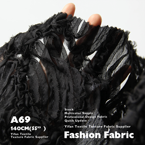 25ss thời trang mùa hè Vải <span class=keywords><strong>Polyester</strong></span> chiffon 3D Hollow lưới thêu vải cho ăn mặc nhà dệt may - Product Image 5