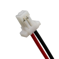 Kabel Pitch Kustom 1.0mm-2.54mm Konektor 2/3/4/5/6 Pin Steker Betina Nylon JST SH ZH PH XH untuk Kabel Listrik Wiring Harness