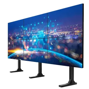 ZAXTEAM 46 "lcd Video duvar 3.5mm Çerçeve 500 nits Ile BC356 Video Duvar Sürücüsü kurulu Gömülü Video Duvar Denetleyicisi TV Stüdyosu