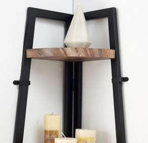 Libreria Angolare Industriale a 5 Ripiani e Scaffale - Product Image 4