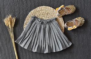 Ensemble de 2 pièces pour filles, t-shirt sans manches en coton et jupe à carreaux, vêtements pour enfants en provenance de Chine - Product Image 4