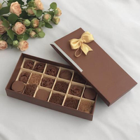 Emballage de boîte de chocolat Lipack Coffrets cadeaux sucrés de luxe avec séparateurs