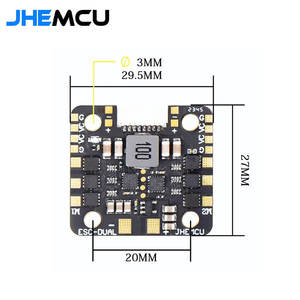 Venta Caliente WING JHEMCU ESC-DUAL 40A BLHELI_S 2en1 40A ESC con BEC Integrado, Medidor de Corriente, 20X20mm, 2-6S para Avión RC de Doble Motor - Product Image 5