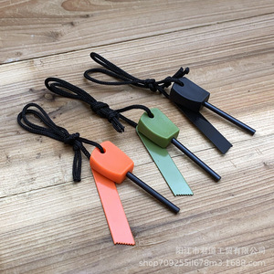 Magnesium Rod <b>Fire</b> Starter 4x50mm Outdoor Survival <b>Tool</b> Scraping Igniter With Rope Handle - Product Image 2