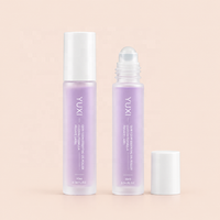 Vente en gros de flacons en verre personnalisés de luxe avec logo, flacon roll-on givré de 10 ml pour huile de parfum, huile essentielle, emballage cosmétique