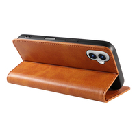 Funda Tipo Cartera de Cuero PU Premium para iPhone 17 - Funda con Soporte para Teléfono, Ranuras para Tarjetas, Cierre Magnético y Carcasa Antigolpes