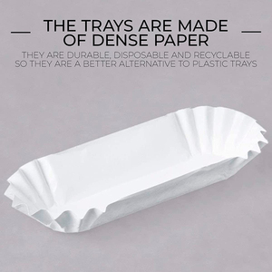 Cajas de Embalaje Desechables, Biodegradables y Compostables, de Pulpa de Papel, con Diseño de Barco, para Hot Dogs, Aptas para Alimentos, para Puestos de Comida - Product Image 3