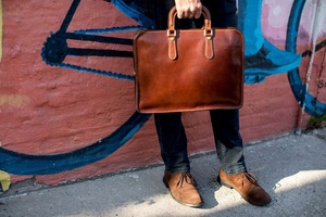 ผู้ผลิตหนังแท้ไหล่แล็ปท็อปกระเป๋าเอกสารผู้ชายกระเป๋า FOS-0013 - Product Image 4