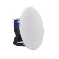 Haut-parleur coaxial à montage encastré en V avec pince antidérapante et cône en mica pour haut-parleur de plafond audio haute performance