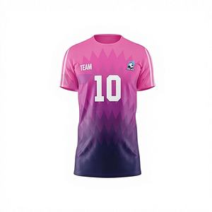 Camiseta de Fútbol Personalizada, Uniforme con Nombre de Equipo, Número y Logotipo, Unisex para Adultos, 100% Poliéster, Ligera, para Entrenamiento de Fútbol - Product Image 1
