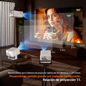 Proyector Inteligente para el Hogar HY450Max Magcubic, Compacto, para Negocios y Exteriores, 1080P, con Evitación Automática de Obstáculos, Proyector Digital 8K - Product Image 3
