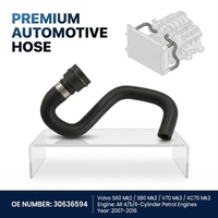 HUAPENG Neuer EPDM HVAC Heizungskühlmittelschlauch OE 30636594 Passend für S60 V60 XC60 XC70 2012-2016 5-Zylinder Hochtemperatur Anti-Aging 1 Jahr Garantie