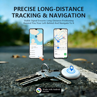 WESOLVET Mini Traceur GPS Anti-Perte pour Étiquettes de Bagages/Enfants/Animaux Domestiques/Portefeuilles/Sacs, Activé par Détection de Mouvement, Compatible Google, Sans Frais Mensuels
