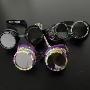 Gafas Retro Steampunk Rave de Neón con <span class=keywords><strong>Lentes</strong></span> de Cristal, Marco de PC, Certificación CE, Color/Logotipo Personalizable para Halloween, Cosplay, a la Moda - Product Image 6