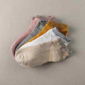 Chaussettes courtes respirantes et colorées anti-odeur, absorbant la transpiration, 100 % coton, pour <span class=keywords><strong>le</strong></span> travail, OEM - Product Image 2