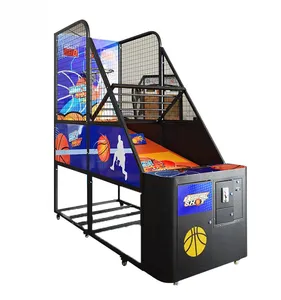 آلة لعبة كرة السلة في الشوارع تعمل بالعملة المعدنية ، شاشة ثلاثية الأبعاد 55 بوصة ، شاشة إلكترونية