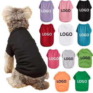 Camiseta de Verano Transpirable para Perro, Cuello Redondo, Estilo Deportivo para Mascotas, Muestra Gratis, Ropa para Perro de Color Sólido - Product Image 6
