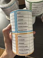 Etiquetas Digitales Resistentes al Calor, Duraderas, Impermeables, Resistentes al Aceite, Laminadas Brillantes, Autoadhesivas, Reutilizables, Aptas para Alimentos