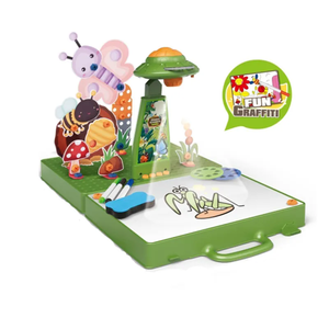 Nouveau jouet <span class=keywords><strong>d</strong></span>'apprentissage précoce 3 en 1 enfant Projection planche à <span class=keywords><strong>dessin</strong></span> bricolage assemblage vis bloc jouets pour enfants cadeaux - Product Image 2