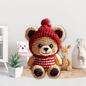 The Bear Crochet <b>for</b> <b>Beginners</b> Diy <b>Knitting</b> <b>Kit</b> and Supplies Crochet Starter <b>Kit</b> <b>for</b> Adults Boys and Girls - Product Image 6