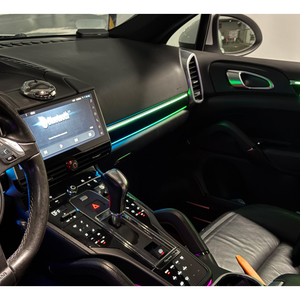 Luz Ambiental LED RGBIC para Automóvil, Tira Acrílica Sinfónica, Lámpara Interior de Neón para Porsche Cayenne 2010-2017, Venta al Por Mayor - Product Image 6