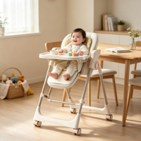 Chaise haute bébé pliable et stable pour repas, ensemble table et chaise pour nourrisson, vente en gros