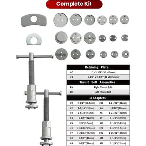 Outil de compression d'étrier de frein ATPEAM, kit universel de réglage de frein 24 pièces en acier avec étui et gants - Product Image 3