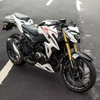 Moto de rue à essence d'occasion Haojue DR300 300CC, moteur haute puissance, accélération fluide, durable, pour la conduite sportive quotidienne