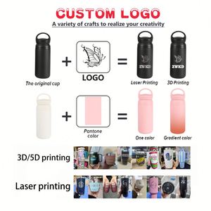Gobelet de voyage en acier inoxydable personnalisé avec logo, 350 ml/500 ml, à double paroi, isolé sous vide, avec couvercle anti-fuite, pour café, thé, bureau - Product Image 4