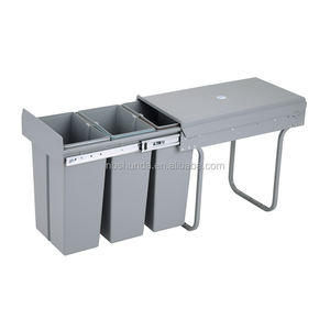 Cubo de basura de cocina de gran capacidad, <span class=keywords><strong>cierre</strong></span> <span class=keywords><strong>suave</strong></span>, cubo de basura de reciclaje de cocina, contenedores de basura, contenedor extraíble de segregación - Product Image 4