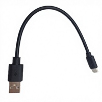 Câble USB Type-C 8 broches à charge rapide 3A en PVC blanc de 20 cm de diamètre extérieur et 4 mm d'épaisseur pour téléphone portable