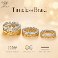 Bague empilable en argent sterling S925 torsadée et tressée, finition mate brossée, style minimaliste nordique, pour femme, cadeau quotidien