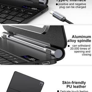 Funda con Teclado Inalámbrico Portátil para iPad Air 4/5/6, iPad Pro de 11 Pulgadas, Panel Táctil Mágico, Hecho de Cuero PU de Alta Calidad - Product Image 5