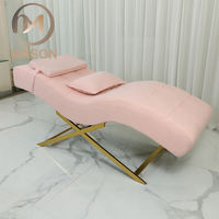 Meilleures ventes : Lit de massage et de pédicure moderne, pliable et portable, pour salon de beauté, esthétique des sourcils, avec appui-tête réglable, pour hôtel