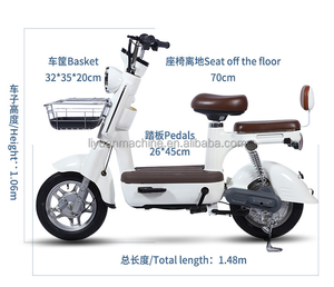 Bicicleta Eléctrica al por Mayor para Ciudad con Motor de 48V 350W, Económica para el Desplazamiento Diario, Modelo Y2-MD - Product Image 5