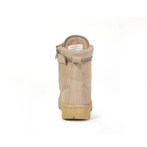 Botas de lona DF22 TSB09 cómodas para niños, duraderas, para exteriores, para todas las estaciones, color beige, zapatos de entrenamiento, tallas 28-36, en stock. - Product Image 4