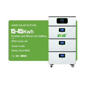 ESG 51.2V スタッカブルハイブリッド蓄電池インバーター一体型ソーラーシステム 5kW/10kW MPPT リチウム電池 15kWh/20kWh BMS - Product Image 1