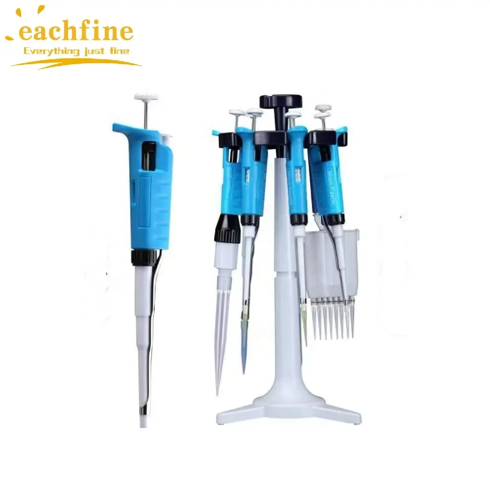 Factory Price Single/8 Channels Laboratory Plastic Pipette Adjustable 0.1-10000ul Multi-channel Transfer Micro Pipette