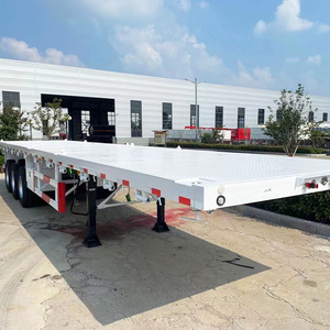 Nuevo Semirremolque de Plataforma Plana de 3 Ejes y 40 Pies, Reforzado con Acero de Alta Resistencia, Suspensión Neumática, Capacidad de Carga de 30 Toneladas, Precio Bajo, Gran Oferta - Product Image 4