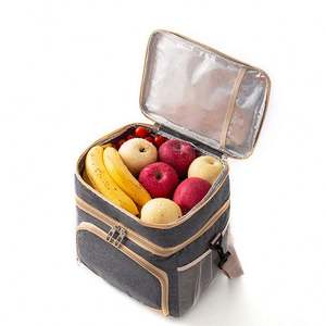 Sac à déjeuner personnalisé 2024, sac isotherme double couche imperméable à double usage sec et humide pour homme et femme - Product Image 5