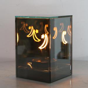 Hot Items Warm White <b>LED</b> <b>Lights</b> 10*10*15CM Glass Cuboid <b>Light</b> for Christmas Home Living Room Decoration - Product Image 2