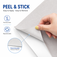 Papier peint en vinyle gris imperméable pour chambre à coucher pour appartement