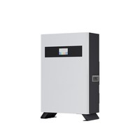 Nouveau système de stockage d'énergie solaire domestique tout-en-un empilable LiFePO4 51,2 V 200 Ah avec protection IP65, hybride, compatible CAN 8000