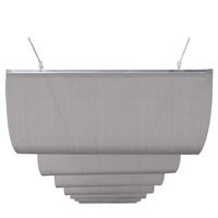 Voile d'ombrage ondulée pour patio extérieur, voile d'ombrage romaine, auvent de pergola, voiles d'ombrage ondulées