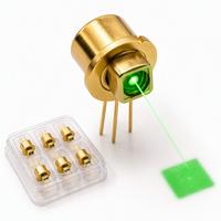 Diodes laser vertes SHARP haute puissance 520 nm 85 mW, direct usine, boîtier TO-18 mm avec lentille collimateur 6,5 V pour éclairage de scène