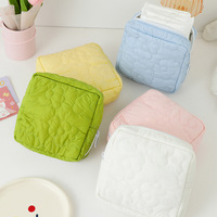 Portable étanche serviette hygiénique pochette cosmétique matelassé sac de rangement mignon serviette hygiénique organisateur sac pour voyage en plein air