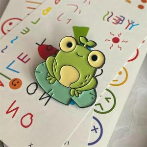 Pines <span class=keywords><strong>de</strong></span> esmalte <span class=keywords><strong>de</strong></span> rana para ropa, etiquetas metálicas personalizadas para ropa, mochilas, solapas, bolígrafos - Product Image 3