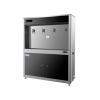 Distributeur d'eau public en acier inoxydable, fontaine à eau potable froide commerciale autoportante pour l'école, la salle de sport, l'usine