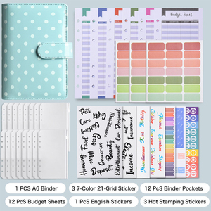 สมุดบันทึกแบบมีปกแข็ง รุ่น A6 Wave Point ปี 2026 สีมาการอง แบบถอดได้ ปรับแต่งได้ คุณภาพสูง สำหรับบันทึกค่าใช้จ่าย การวางแผนการเงิน และบัญชี - Product Image 2