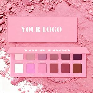 Palet <span class=keywords><strong>Eyeshadow</strong></span> Mineral berpigmen tinggi 12 warna polesan metalik berkilau palet rias kustom OEM untuk kosmetik grosir - Product Image 1